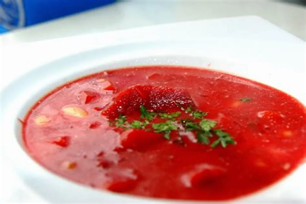 Ukrainian Borsch with Meat Stock